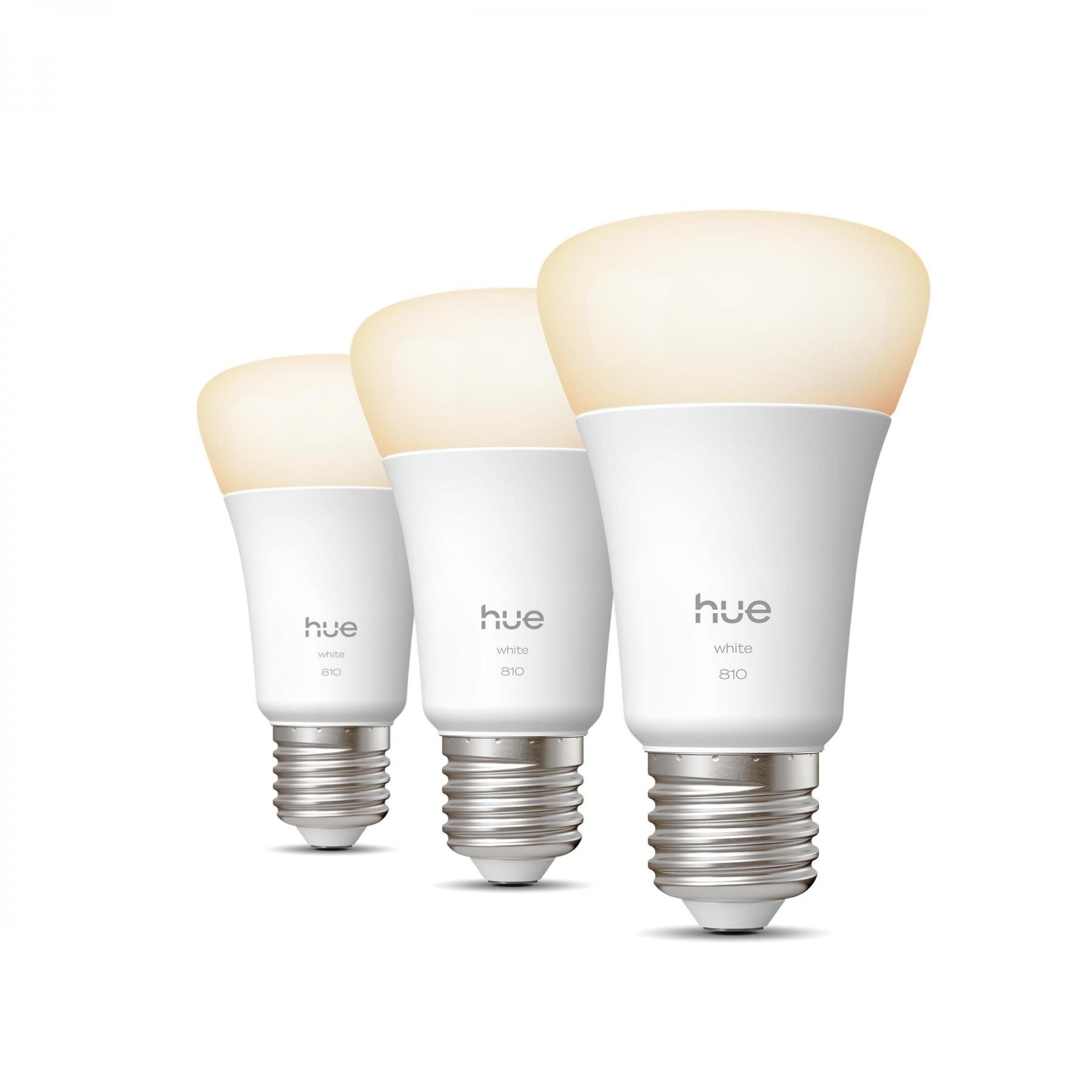 Levně PH 8720169363700 Hue W 810 smart žárovka A60 E27, 7W, 810lm, teplá bílá (3 ks) - PHILIPS