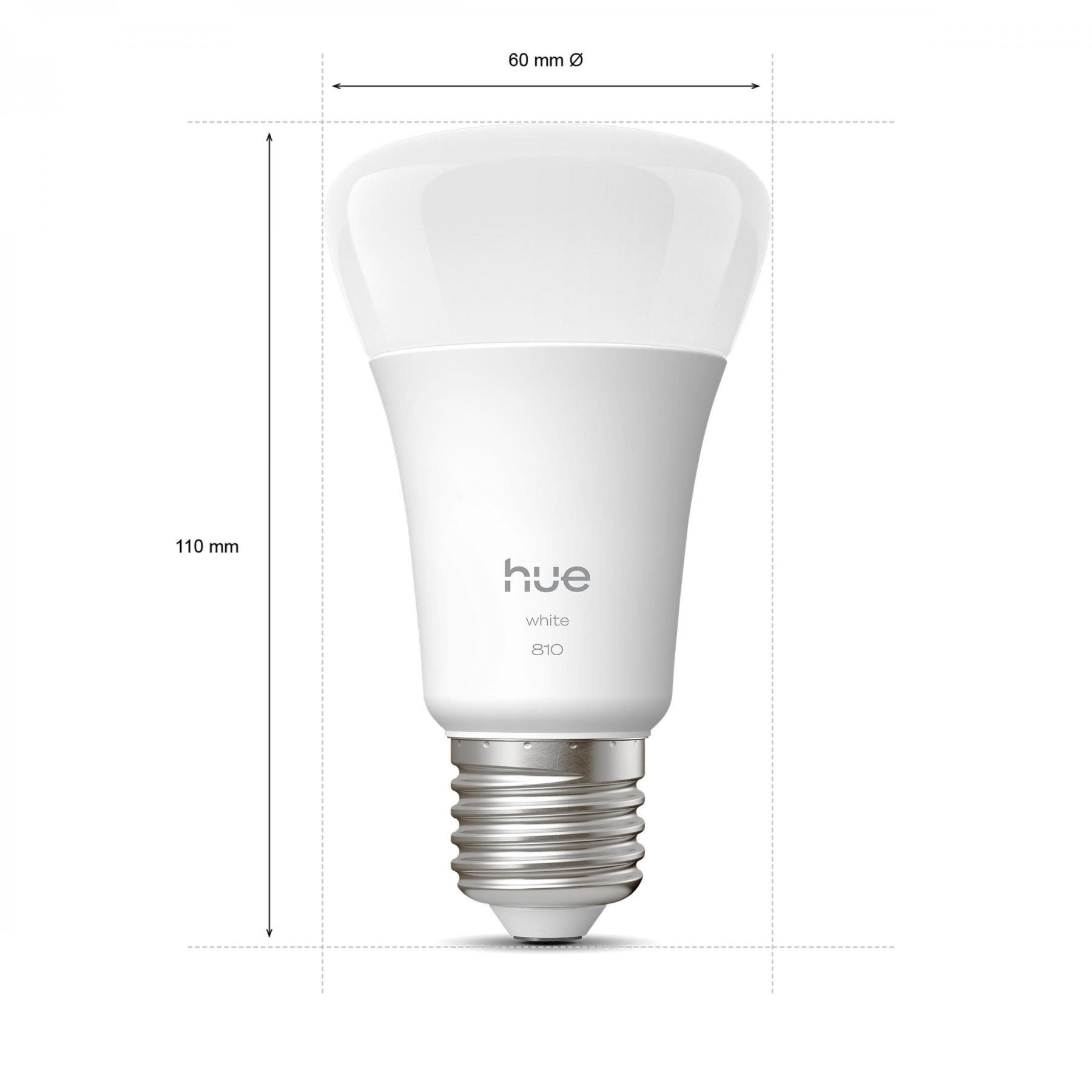 PH 8720169363700 Hue W 810 smart žárovka A60 E27, 7W, 810lm, teplá bílá (3 ks) - PHILIPS (obrázek 5)