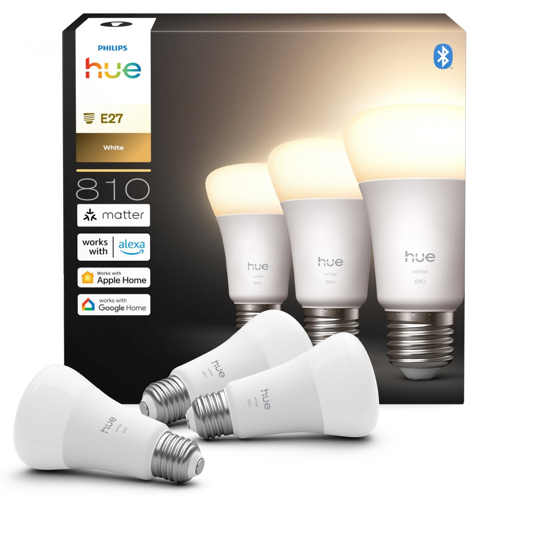 PH 8720169363700 Hue W 810 smart žárovka A60 E27, 7W, 810lm, teplá bílá (3 ks) - PHILIPS (obrázek 6)