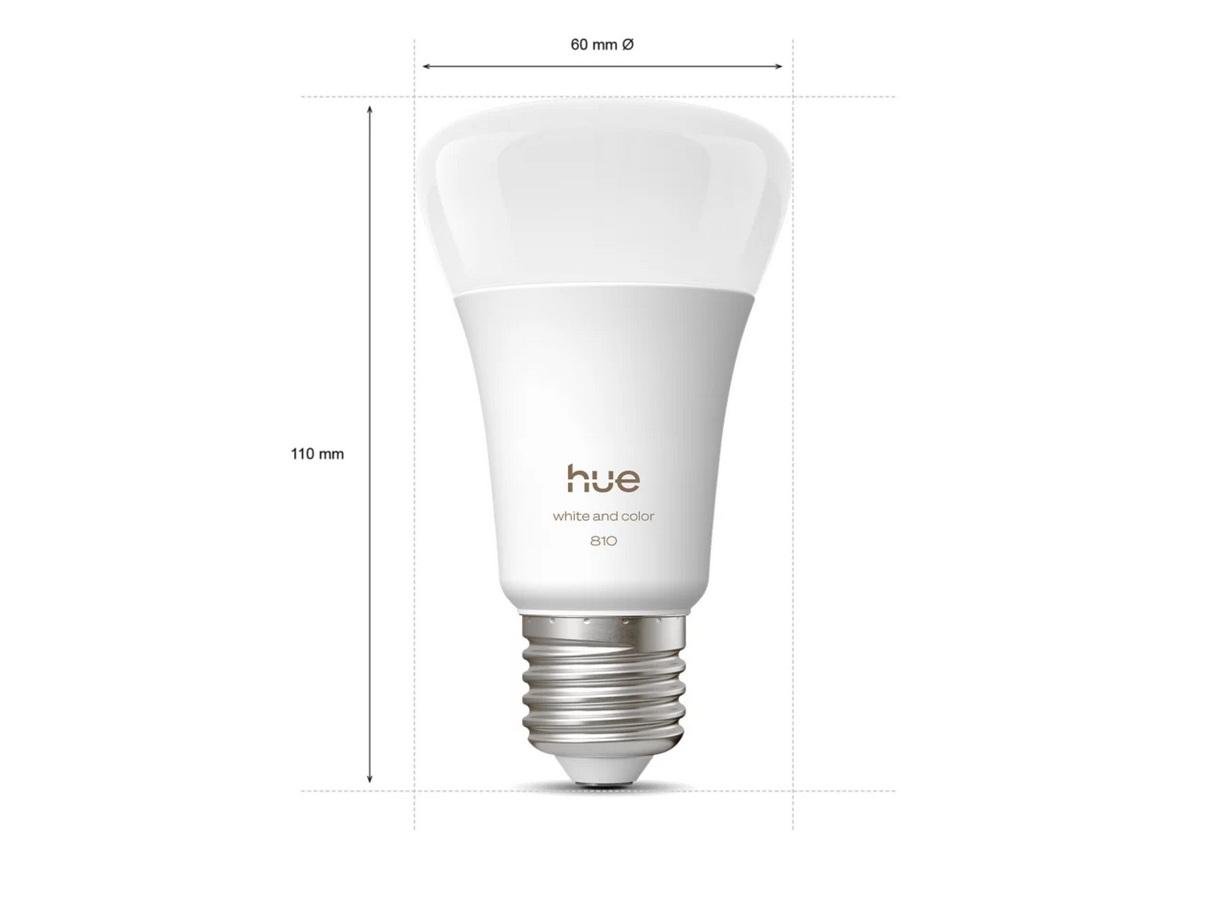 PH 8720169364363 Hue WCA 810 smart žárovka A60 E27, 6W, 810lm (2ks), 1000-20000K RGB - PHILIPS (obrázek 3)