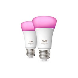Obrázek pro produkt Hue WCA 810 smart žárovka A60 E27, 6W, 810lm (2ks), 1000-20000K RGB - PHILIPS