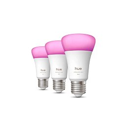 Obrázek pro produkt Hue WCA 810 smart žárovka A60 E27,6W, 810lm (3ks), 1000-20000K RGB - PHILIPS
