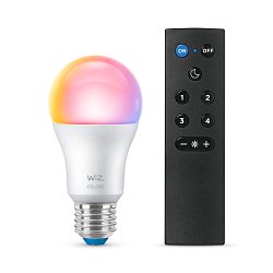 Obrázek pro produkt WiZ SET 1x LED žárovka E27 A60 8W (60W) 806lm 2200-6500K RGB IP20, stmívatelná + ovladač - PHILIPS