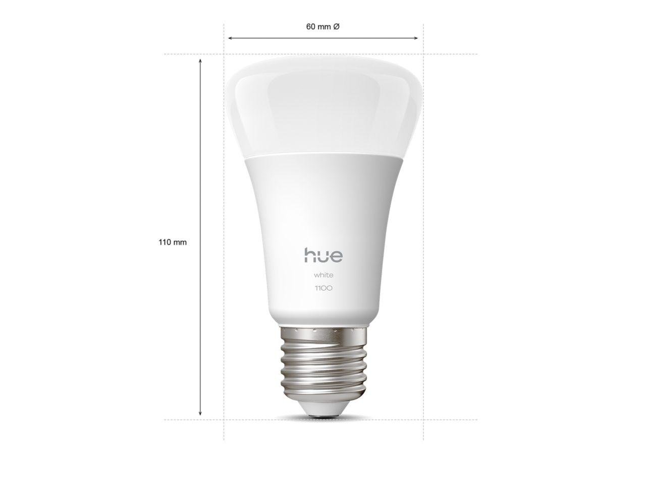 PH 8720169365797 Hue W 1100 smart žárovka A60 E27, 9,5W, 1100lm, teplá bílá (2 ks) - PHILIPS (obrázek 3)