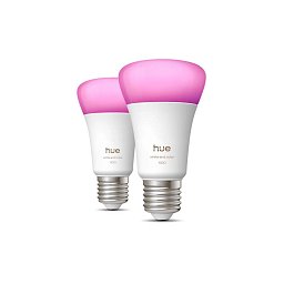 Obrázek pro produkt Hue WCA 810 smart žárovka A60 E27, 8,1W, 1100lm (2ks), 1000-20000K RGB - PHILIPS