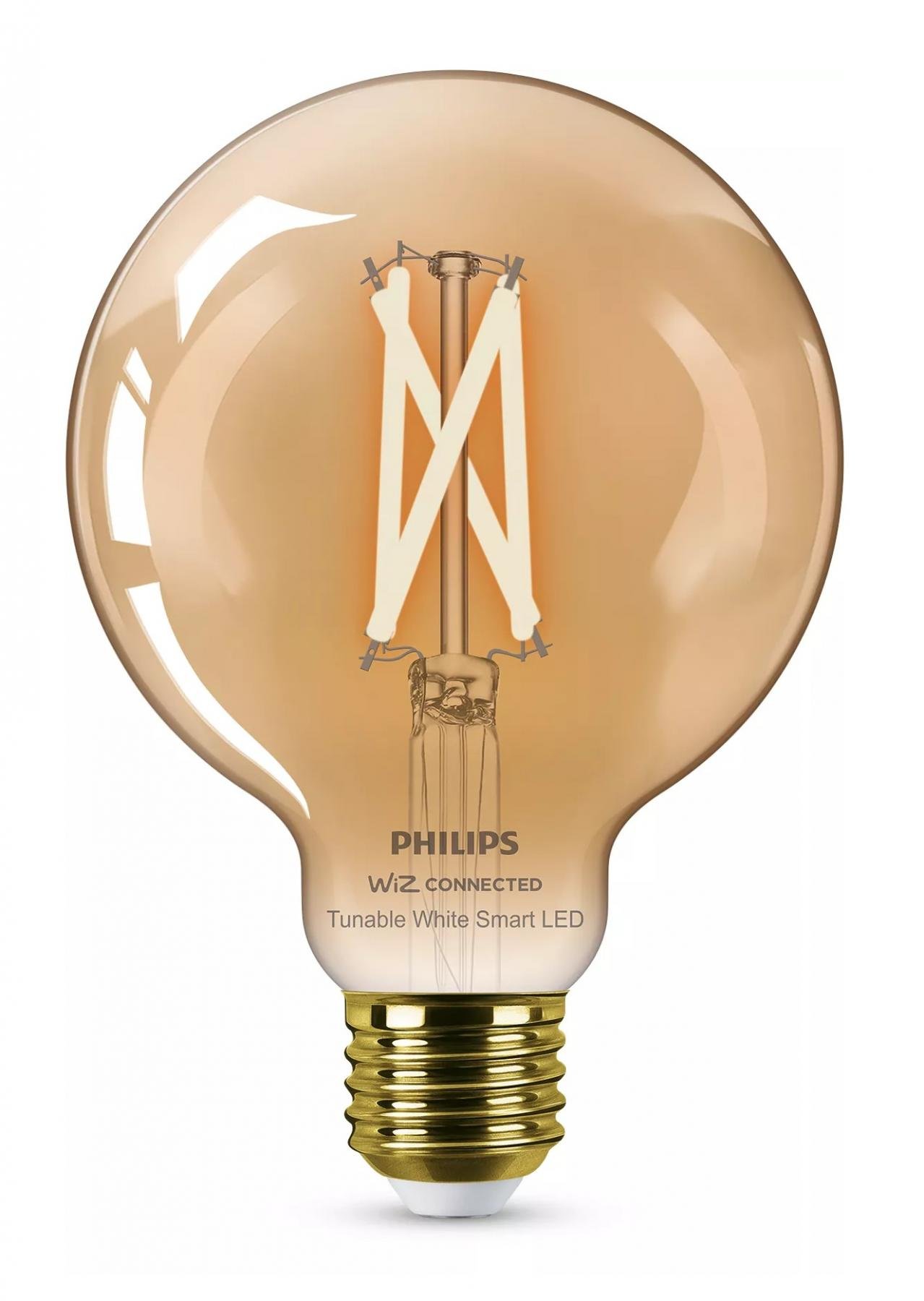 PH 8719514372207 WiZ Smart LED Kulová žárovka Filament oranžová 7 W (ekv. 50 W) 640lm G95 2000-5000K E27 - PHILIPS