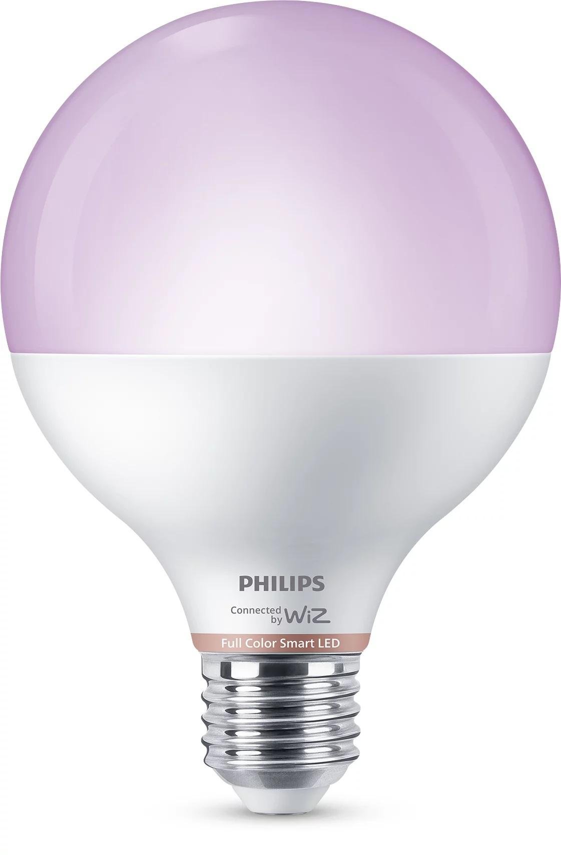 PH 8720169170919 WiZ Smart LED Kulová žárovka 11 W (ekv. 75 W) 1055lm 2200-6500K RGB G95 E27 - PHILIPS