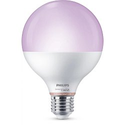 Obrázek pro produkt WiZ Smart LED Kulová žárovka 11 W (ekv. 75 W) 1055lm 2200-6500K RGB G95 E27 - PHILIPS
