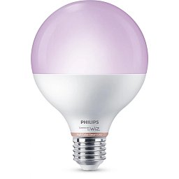Obrázek pro produkt WiZ Smart LED Kulová žárovka 11 W (ekv. 75 W) 1055lm 2200-6500K RGB G95 E27 - PHILIPS