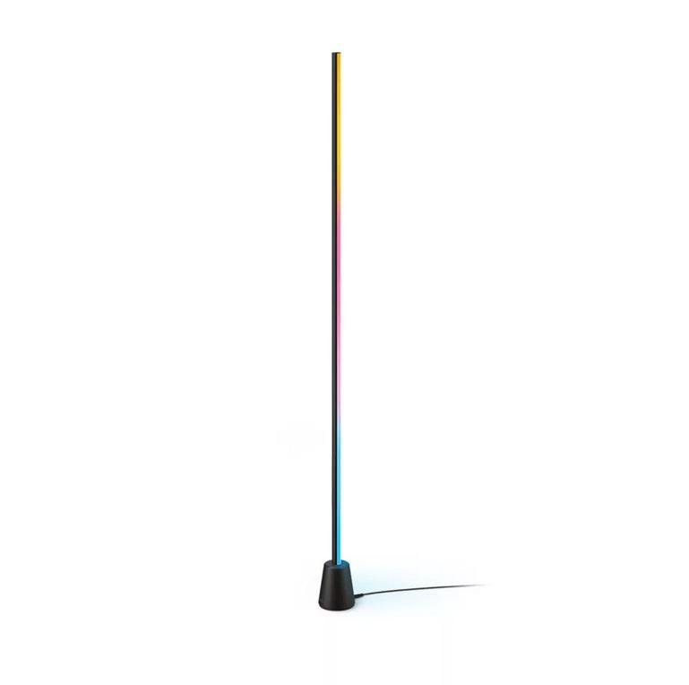 Levně PH 8719514865273 WiZ Floor LED stojací lampa, 2700-5500K, 1,4m, nastavitelná barva světla, černá, RGB - PHILIPS