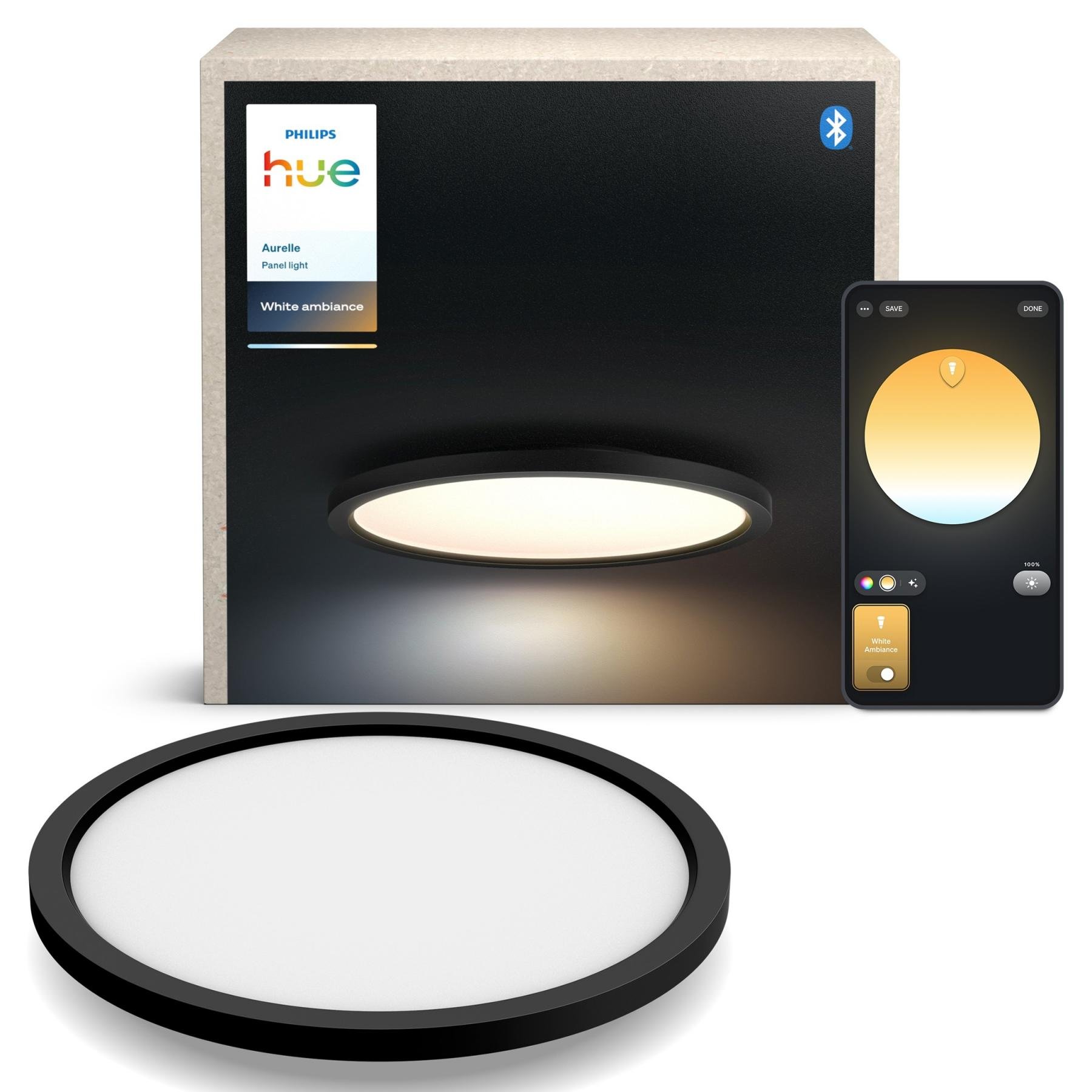PH 8720169329072 Hue Aurelle přisazený LED panel RD S (kulatý) O 39,5 cm, černá, 2200-6500K - PHILIPS (obrázek 4)