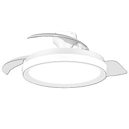 Obrázek pro produkt Bliss DC stropní ventilátor a svítidlo 28W+35W bílý - PHILIPS