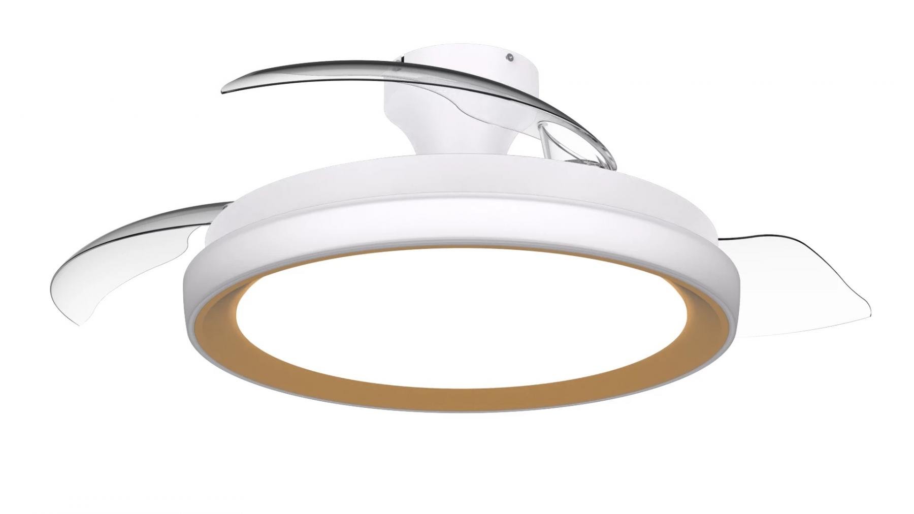 PH 8721103096067 Bliss DC stropní ventilátor a svítidlo 28W+35W zlatý - PHILIPS