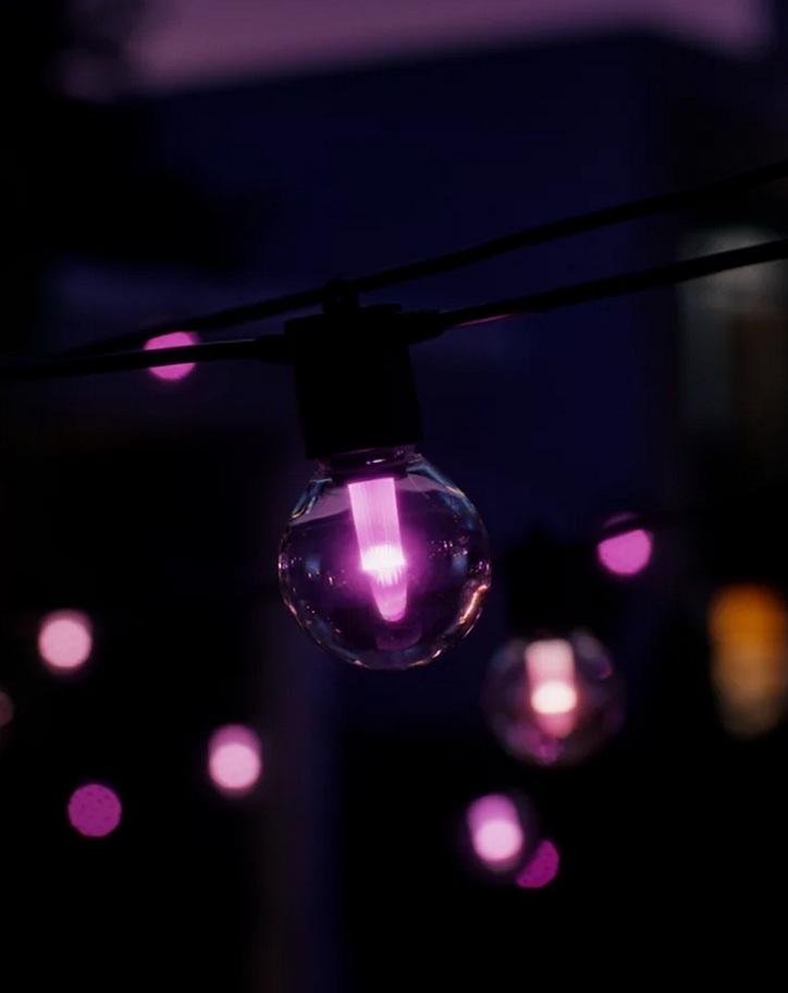 PH 8721103063717 Hue Festavia Globe prodloužení - venkovní řetěz, 7m, 10 žárovek, černý 1000-20000K RGB - PHILIPS (obrázek 7)
