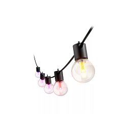 Obrázek pro produkt Hue Festavia Globe prodloužení - venkovní řetěz, 21m, 30 žárovek, černý 1000-20000K RGB - PHILIPS