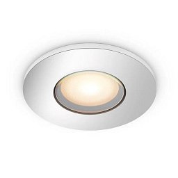 Obrázek pro produkt Hue WA Adore koupelnové zápustné svítidlo 1x GU10 LED 4,2W 400lm 2200-6500K 9cm kulaté IP44, chrom - PHILIPS