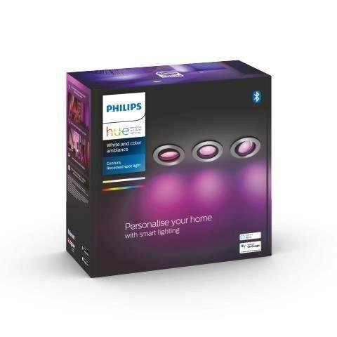 PH 8720169318854 Hue WACA Centura podhledové LED svítidlo 3x GU10 5,7W 350lm 2000-6500K RGB kulaté IP20 hliník - PHILIPS (obrázek 3)