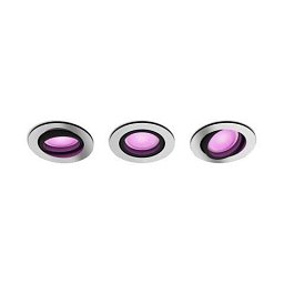 Obrázek pro produkt Hue WACA Centura podhledové LED svítidlo 3x GU10 5,7W 350lm 2000-6500K RGB kulaté IP20 hliník - PHILIPS