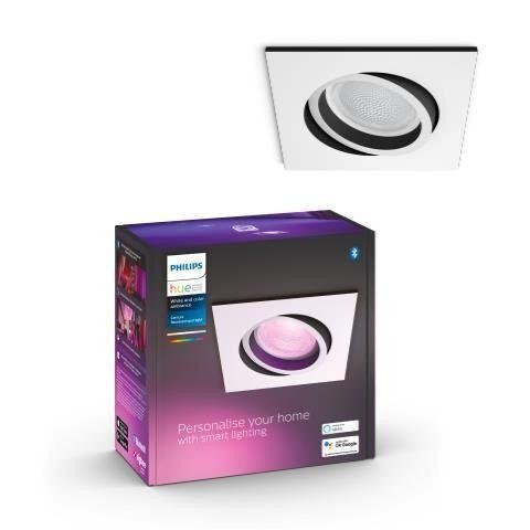 PH 8720169319219 Hue WACA Centura podhledové LED svítidlo GU10 5,7W 350lm 2000-6500K RGB IP20 hranaté bílé - PHILIPS