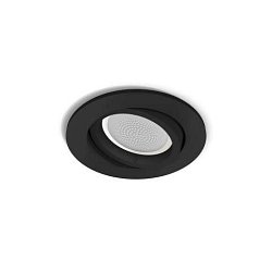 Obrázek pro produkt Hue WACA Centura podhledové LED svítidlo GU10 5,7W 350lm 2000-6500K RGB IP20 kulaté, černé - PHILIPS
