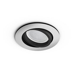 Obrázek pro produkt Hue WACA Centura podhledové LED svítidlo GU10 5.7W 350lm 2000-6500K RGB IP20 kulaté hliník - PHILIPS