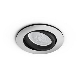 Obrázek pro produkt Hue WACA Centura podhledové LED svítidlo GU10 5.7W 350lm 2000-6500K RGB IP20 kulaté hliník - PHILIPS