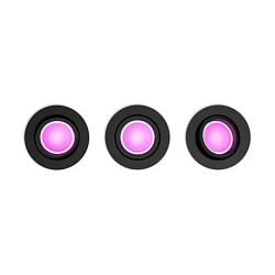 Obrázek pro produkt Hue WACA Centura podhledové LED svítidlo 3x GU10 5,7W 350lm 2000-6500K RGB kulaté IP20 černé - PHILIPS