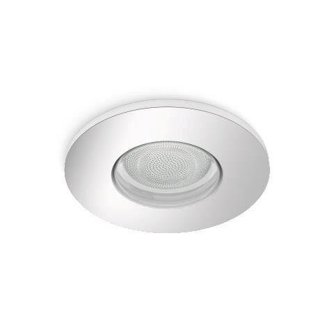 Levně PH 8720169320956 Hue WACA Xamento podhledové LED svítidlo 1x GU10 5,7W 350lm 2000-6500K RGB IP44, chrom - PHILIPS