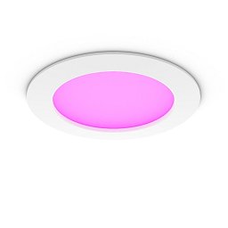 Obrázek pro produkt Hue WCA Slim L zápustné svítidlo LED 12W 980lm 2200-6500K RGB CRI80 17cm kulaté IP44, bílé - PHILIPS