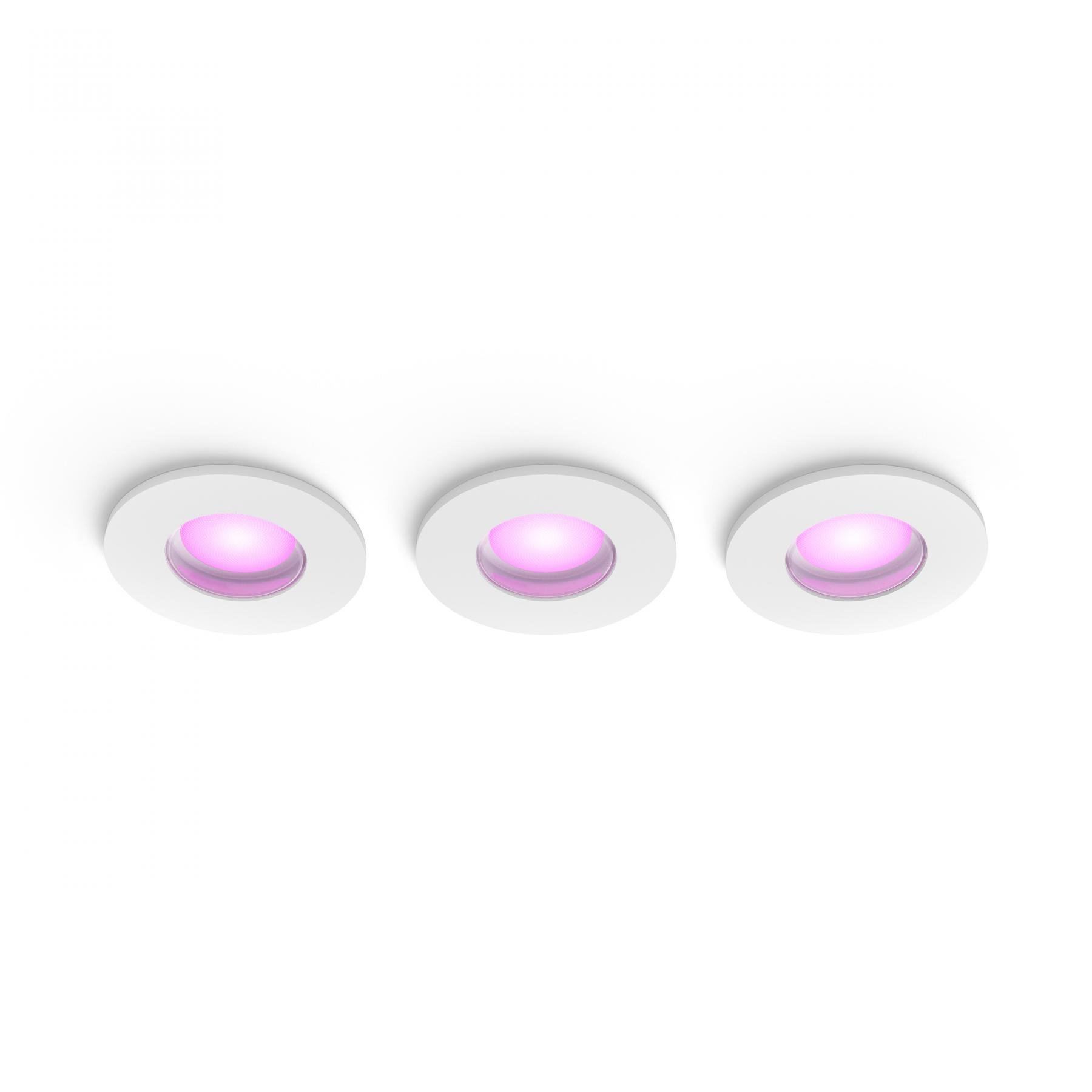 PH 8721103072900 Hue Xamento podhledové LED svítidlo 3x4,2W, 2000-6500K, RGB, IP44, bílá (3ks) - PHILIPS