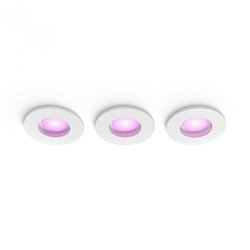 Obrázek pro produkt Hue Xamento podhledové LED svítidlo 3x4,2W, 2000-6500K, RGB, IP44, bílá (3ks) - PHILIPS