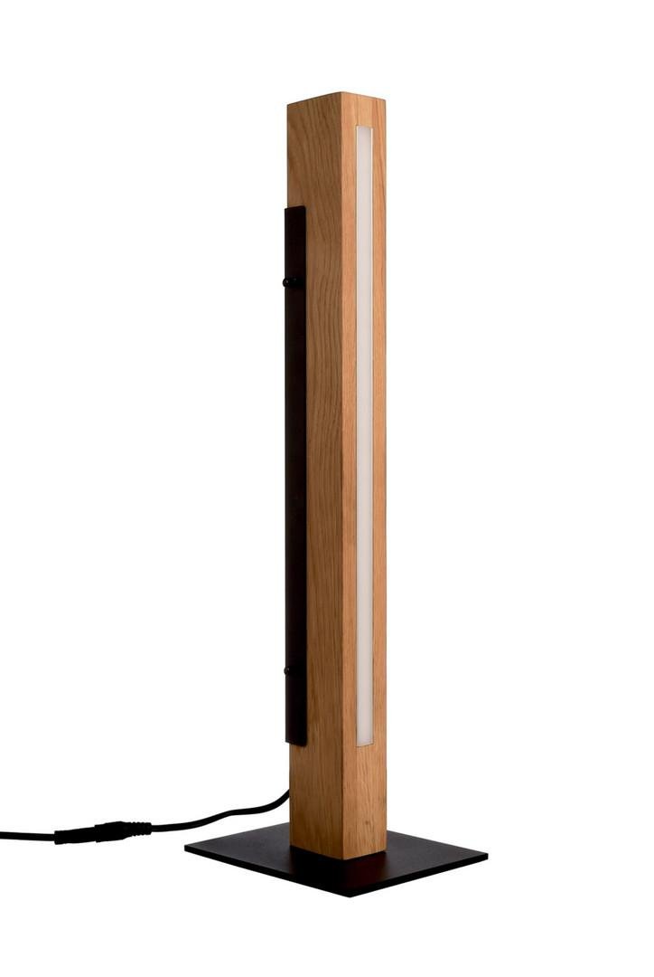 IMPR 346044X VÝPRODEJ VZORKU - Svítidlo stolní MADERA stmívatelné dotykový senzor 3000K IP20 černá/dub výška 51cm - DEKOLIGHT