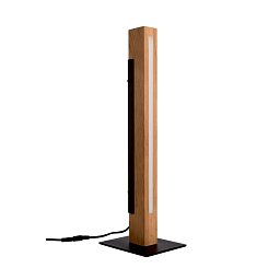 Obrázek pro produkt VÝPRODEJ VZORKU - Svítidlo stolní MADERA stmívatelné dotykový senzor 3000K IP20 černá/dub výška 51cm - DEKOLIGHT