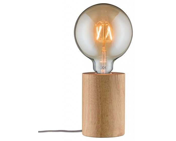 Levně P 79640X VÝPRODEJ VZORKU - Stolní lampa Neordic Talin dřevo - PAULMANN