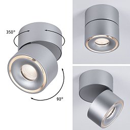 Obrázek pro produkt VÝPRODEJ VZORKU - Přisazené svítidlo LED Spircle matný chrom 8,0W 3.000K 36° - PAULMANN