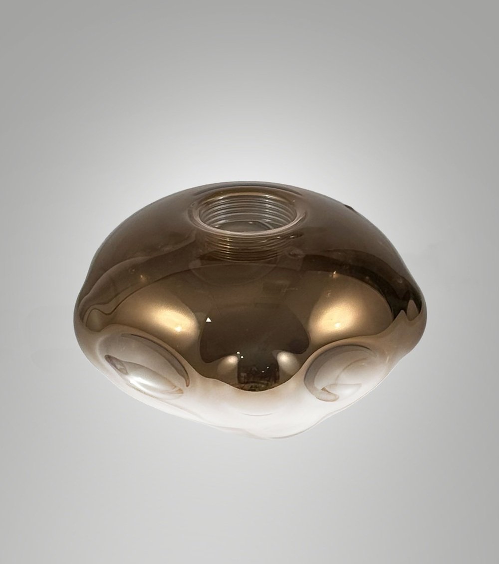 Levně FABAS 3849-51-388 Stínidlo Kit Luci Glass pro závěsnou základnu 8W bronz - FABAS