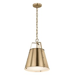 Obrázek pro produkt Závěsné svítidlo Etcher 60W E27 33cm šampaň / bronz 33cm - Elstead