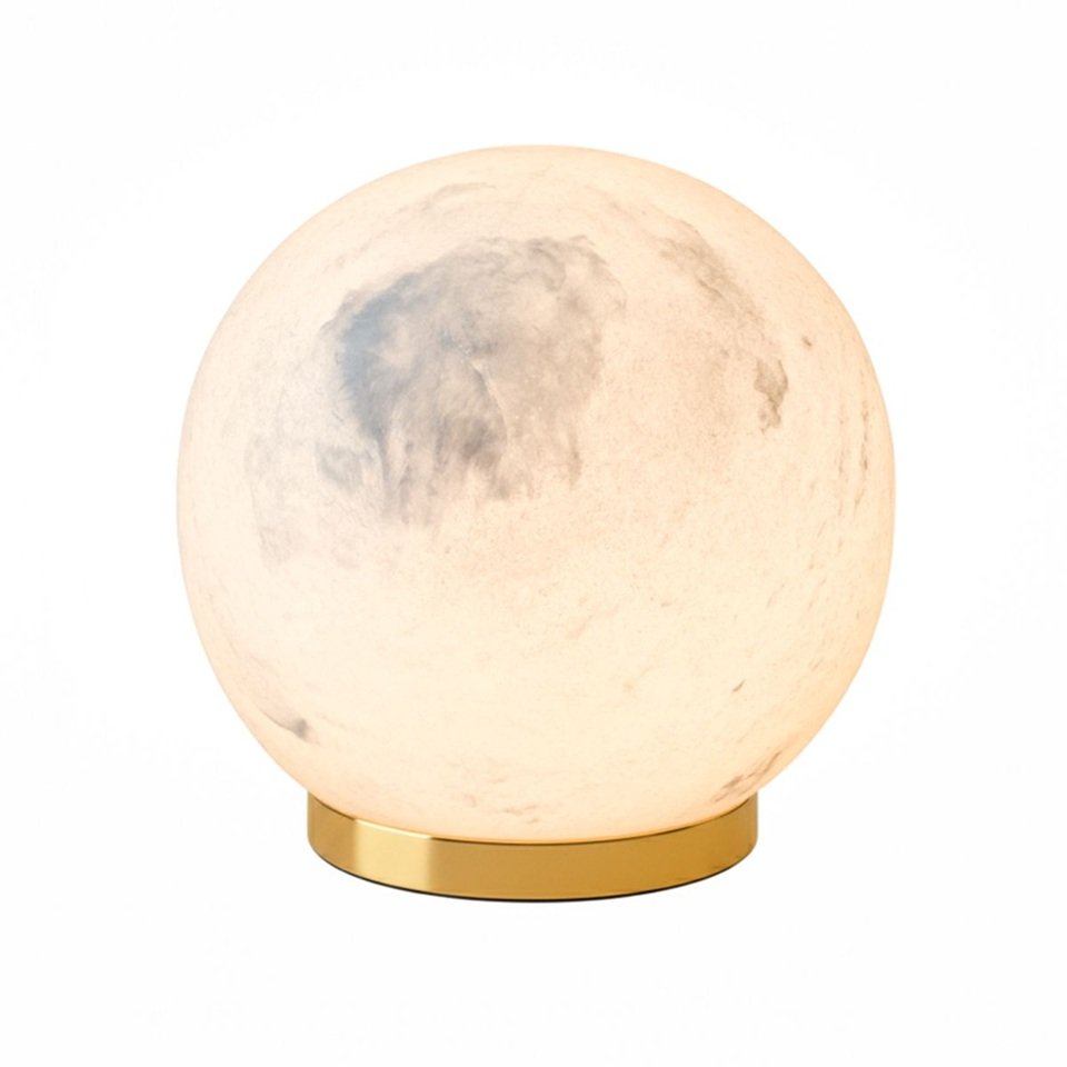 ELS LUNA-TL-S-NS-LV Stolní svítidlo Luna LED dobíjecí 2,2W zlatá / mramor- Elstead