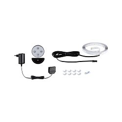 Obrázek pro produkt LED Strip Akustický Panel základní sada 2,4m 3000K černá - PAULMANN