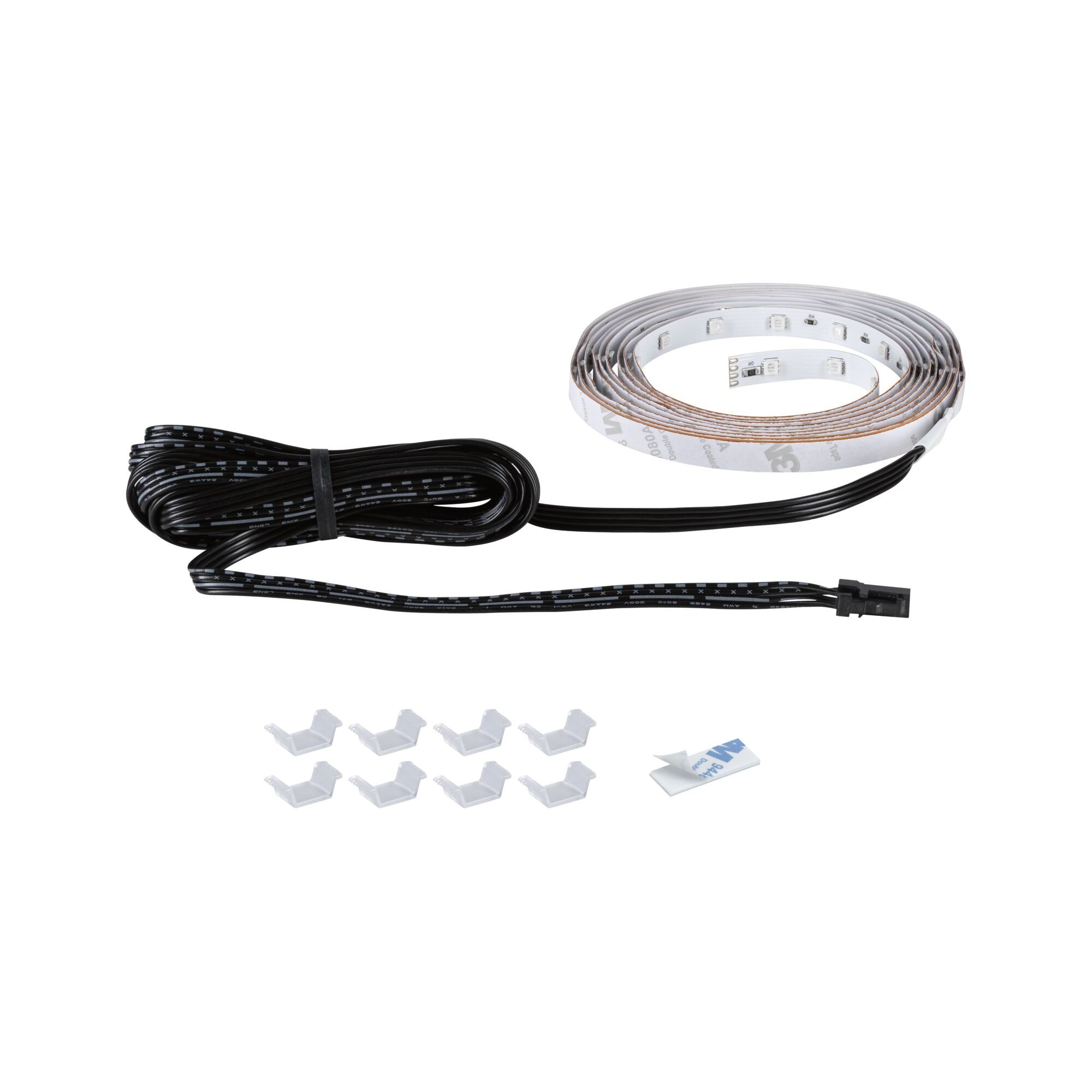 Levně P 79576 LED Strip Akustický Panel prodloužení 2,4m RGB černá - PAULMANN