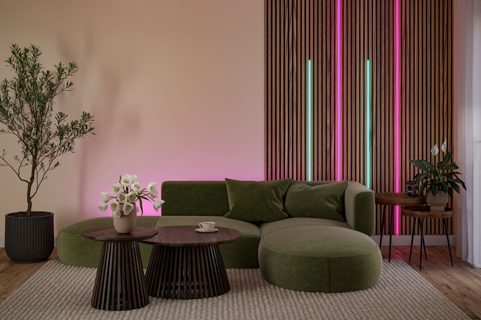 P 79576 LED Strip Akustický Panel prodloužení 2,4m RGB černá - PAULMANN (obrázek 7)