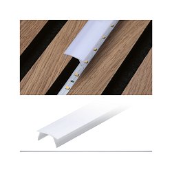 Obrázek pro produkt LED Strip přisazený profil difuzor 0,8m umělá hmota bílá - PAULMANN