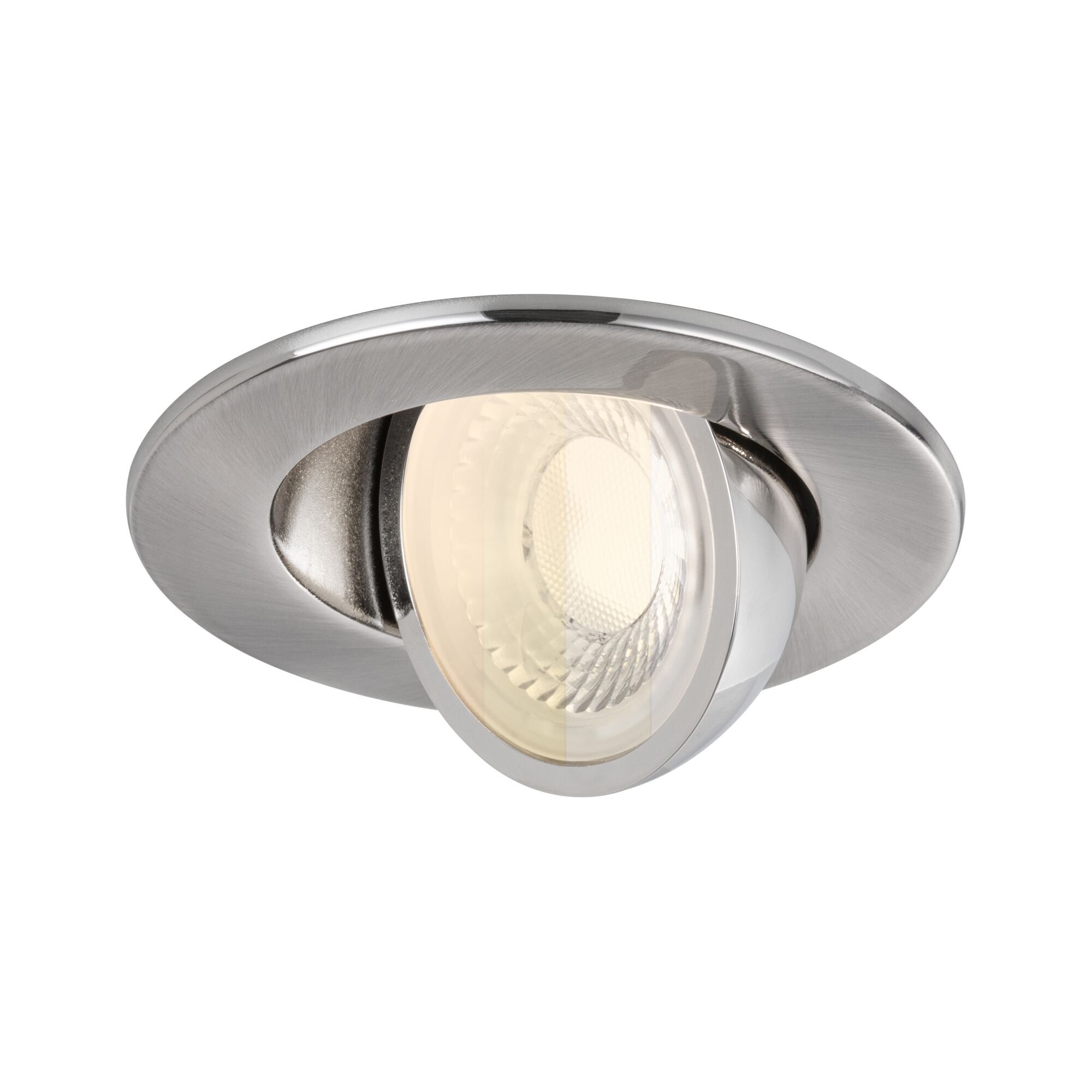 P 92412 LED vestavné svítidlo Zina IP65 5W / 8W 230V stmívatelné 2700 - 4000K kov kartáčovaný - PAULMANN