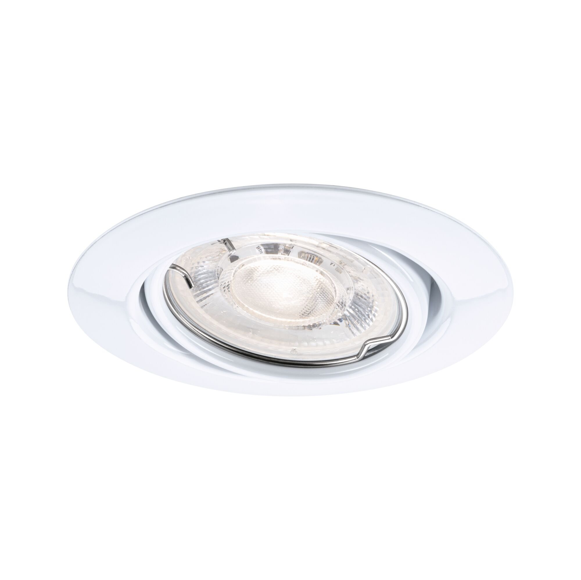 Levně P 94947 LED vestavné svítidlo Base GU10 Flat výklopné 4W 230V 2700K bílá - PAULMANN