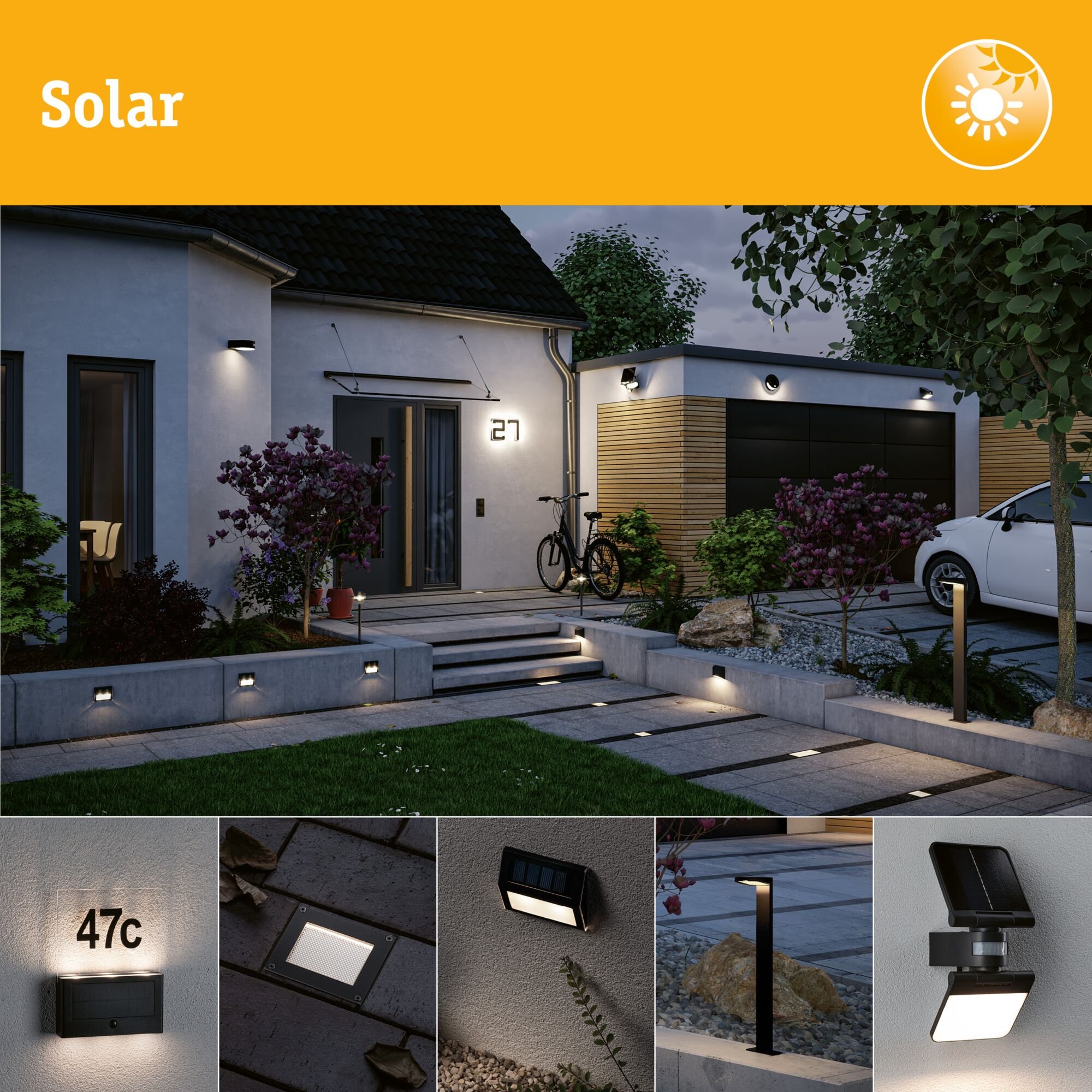 P 95743 Solární LED zemní svítidlo Sorea soumrakový senzor IP67 hranaté 100x100mm 2200K 0,1W 5lm 3,7V kov kartáčovaný ABS/polykarbonát/ocel - PAULMANN (obrázek 11)