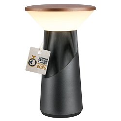 Obrázek pro produkt PILIA LED stolní lampa dobíjecí antracit / bronz 2,6W 200lm 2700K stmívatelná IP44 - BRILONER