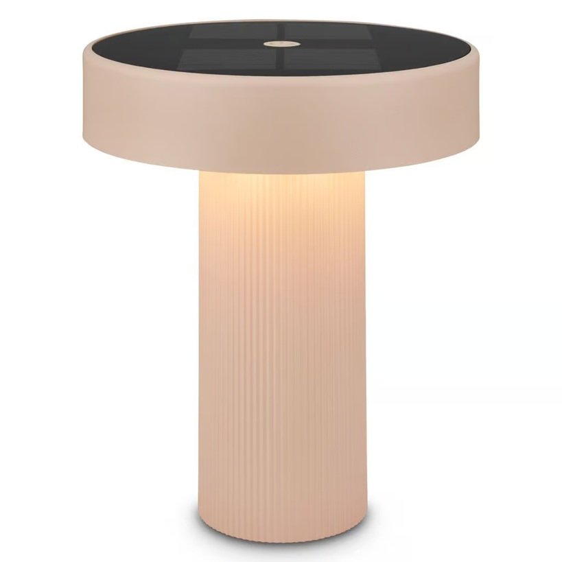 BRI 7691011 POGA LED solární + dobíjecí stolní lampa béžová 1W 150lm 3000K stmívatelná - BRILONER