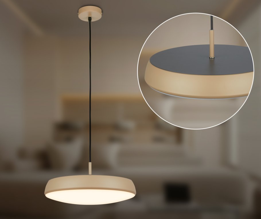 BRI 4048011 NALA závěsné svítidlo anthracit / macchiato LED 14,5W 1800lm 3000K Ø35cm - BRILONER