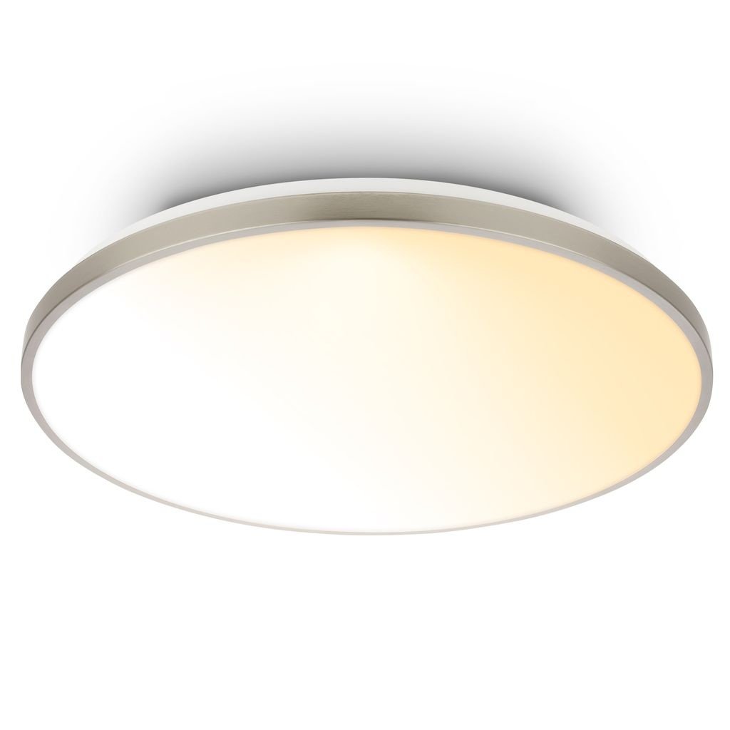 BRI 3978012 Stropní svítidlo COMPETO CCT LED matný nikl 48W 5300lm 2200-4000K dálk.ovladač - BRILONER
