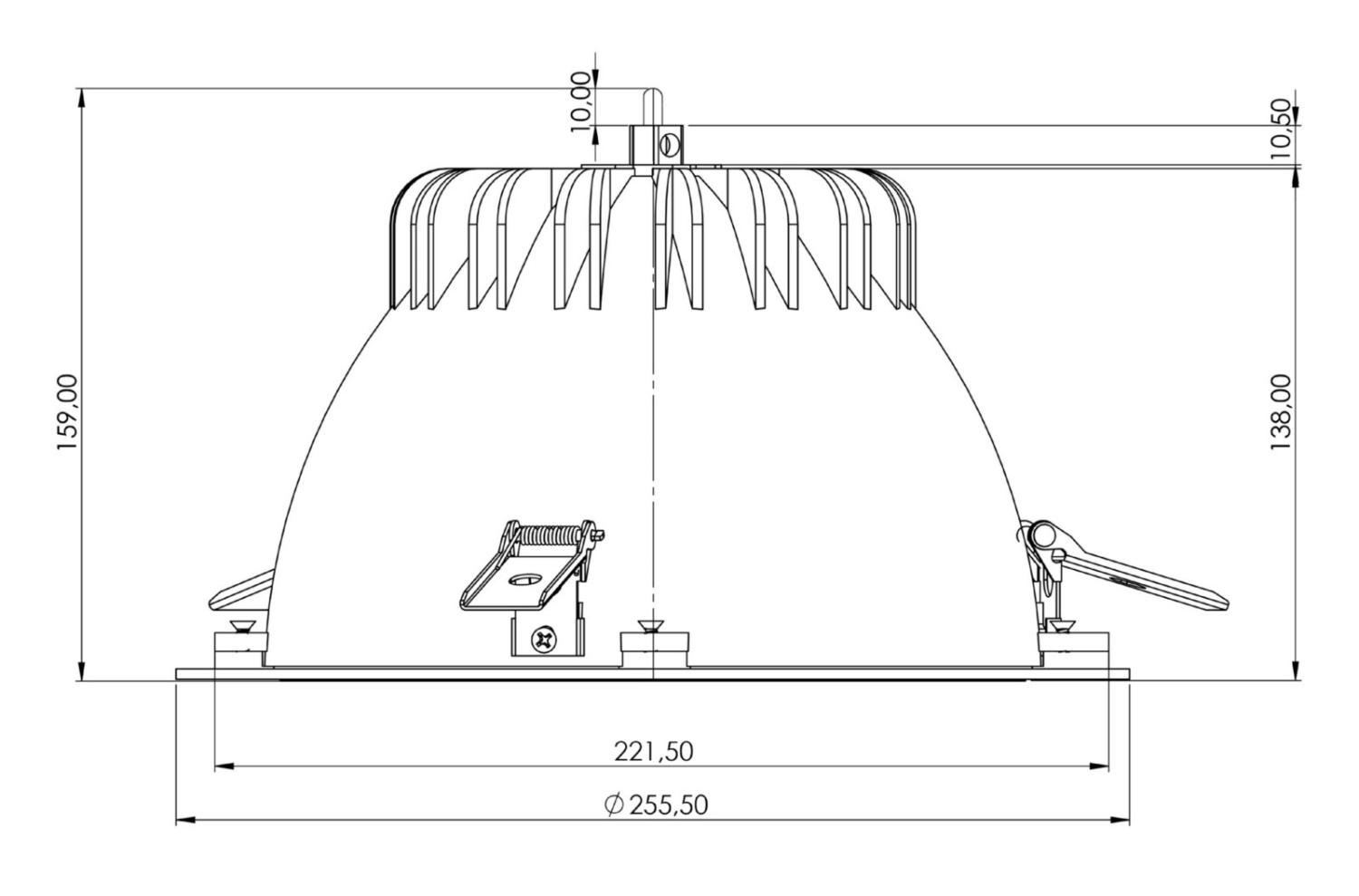 IMPR 565731 Deko-Light vestavné bodové svítidlo Tarvos 240, 25 W, DALI, 4000 K, 30 st., bílá - DEKOLIGHT (obrázek 6)